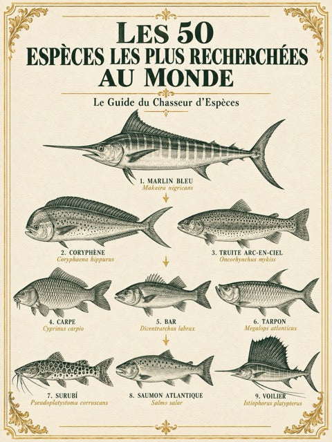 Les 50 Espèces les Plus Recherchées
